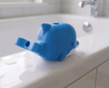 Modelo para impresión 3D: DolphinTub - Interactive Sprinkling Bath Dolphin — vista de referencia 4
