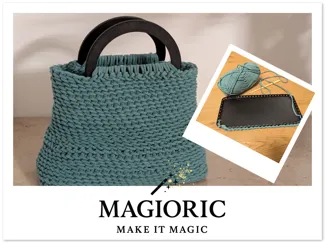 Chrochet Bag Base Set, handmade Bags, Häkeltasche