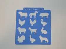 Farm Animal Art Stencil For Kids