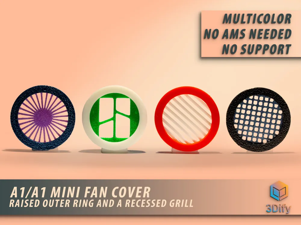 A1/A1 Mini Fan Cover by 3Dify MakerWorld