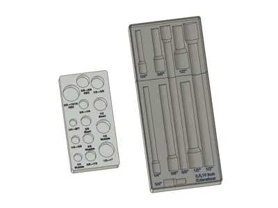 Kobalt 22pc Socket Extension Gridfinity Organizer