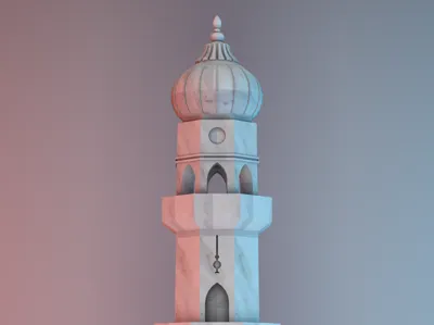 the white minaret
