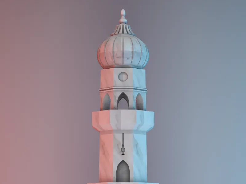 the white minaret