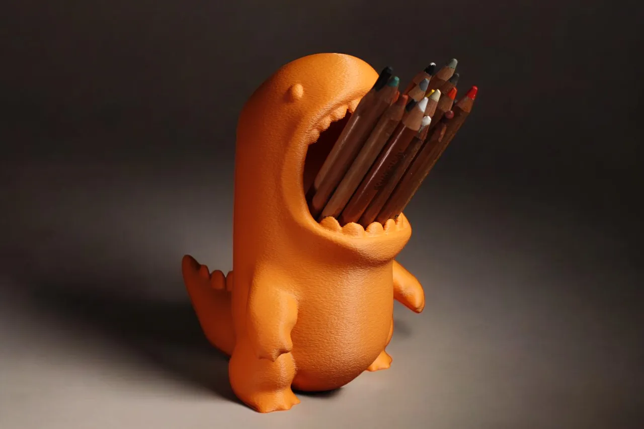 Cute Dinosaur T-REX Pencil Holder view 3