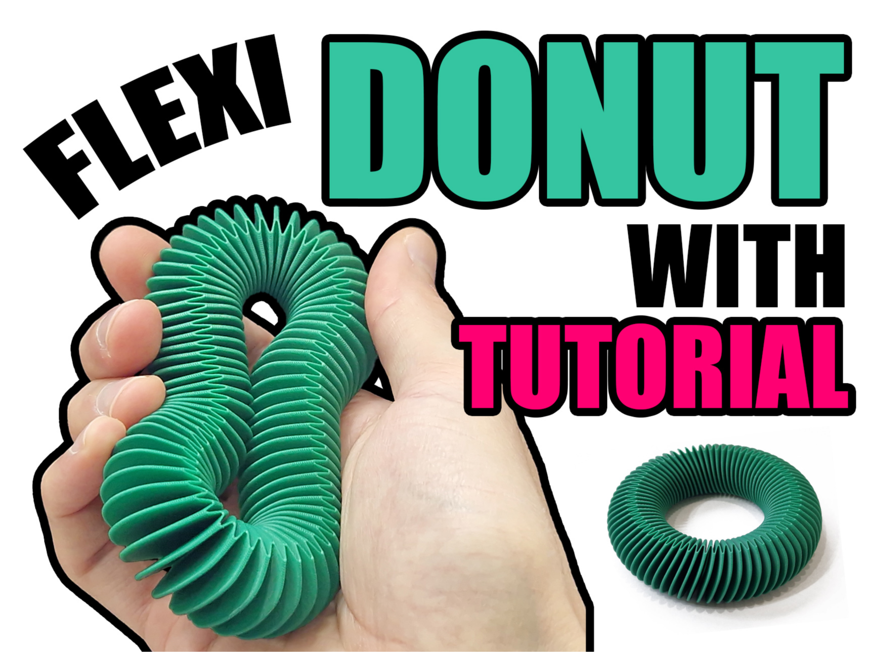 FLEXI PLA DONUT FIDGET! with TUTORIAL - 1