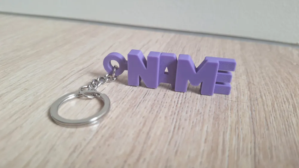 3D NAME Keychain [Generator] - Free 3D Print Model - MakerWorld