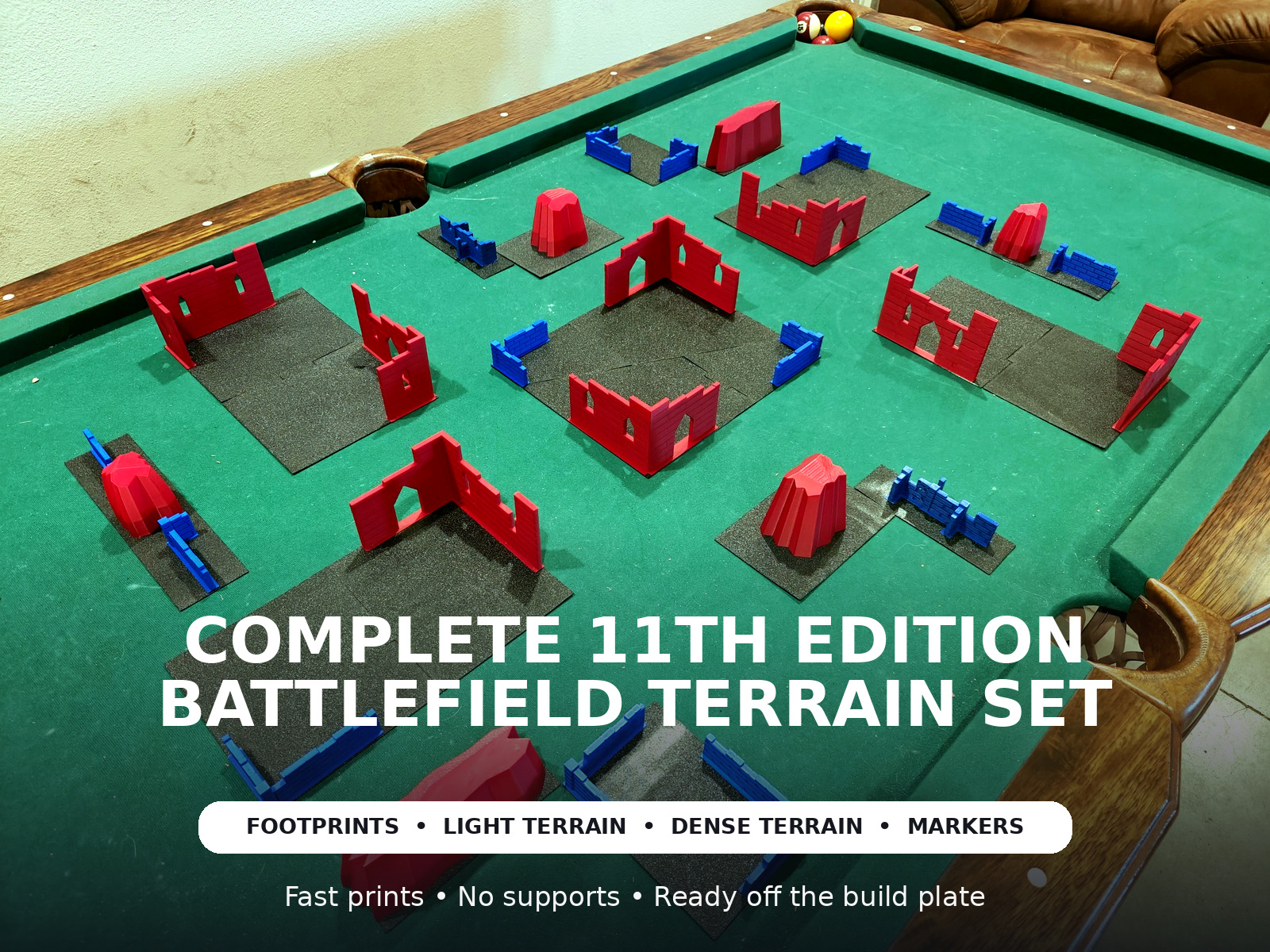 11th Edition Complete Battlefield Terrain Set