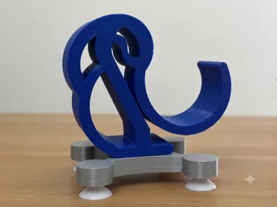 Desk cell phone holder