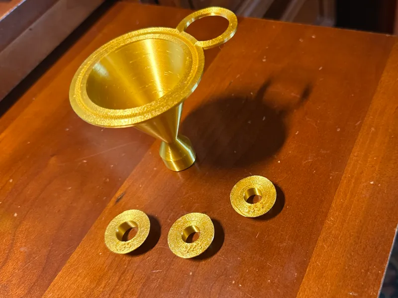 Multi-Caliber Powder Funnel with caliber inserts