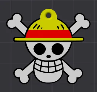 Luffy Jolly Roger Keychain