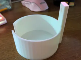 wall mount cup holder by HoloWolf Creations