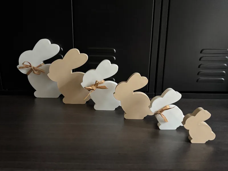 Easter bunny minimalist and elegant decor V1