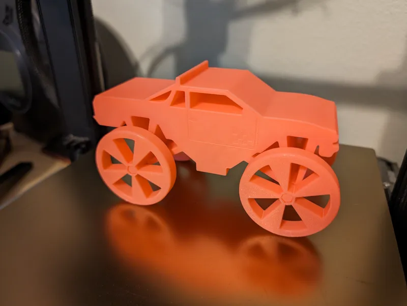 Monster Truck with Rolling Wheels