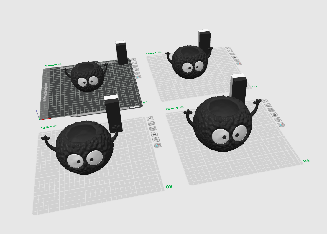 Miniatura 1 do modelo 3D Soot Sprite Planter