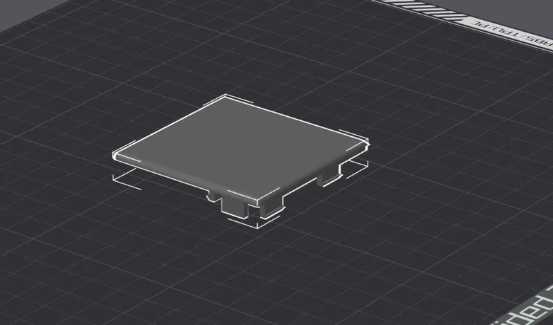 Bambu X1C/P1P Poop Cover Flat (No Logo)