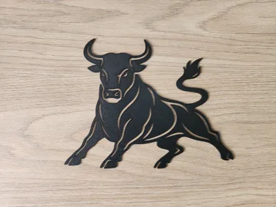 Bull wall decoration