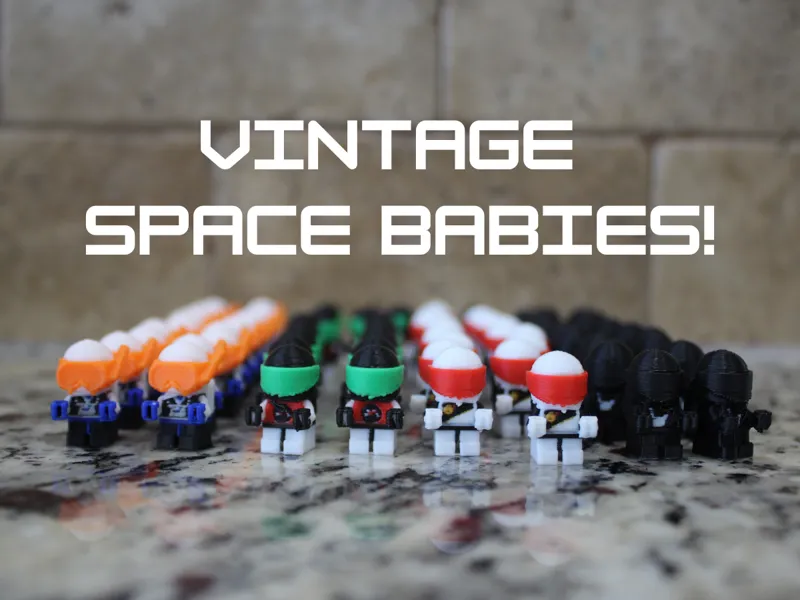 Brick Space Babies! Brick Compatible 1:1