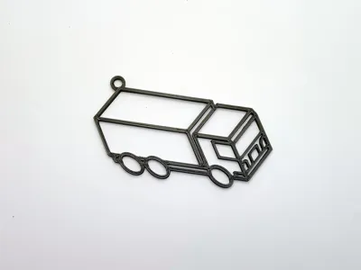 Truck - isometric keychain
