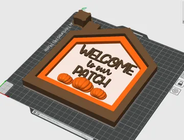 Letrero o emblema decorativo: Welcome to our Patch Home Sign Autumn Fall Decor — vista de referencia 5