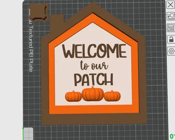 Letrero o emblema decorativo: Welcome to our Patch Home Sign Autumn Fall Decor — vista de referencia 4