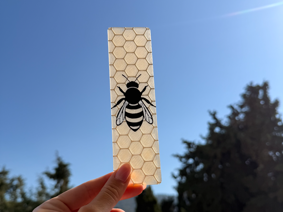 Stained Glass Bee Bookmark