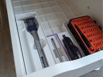 Ikea Alex Gridfinity System - Stacked 