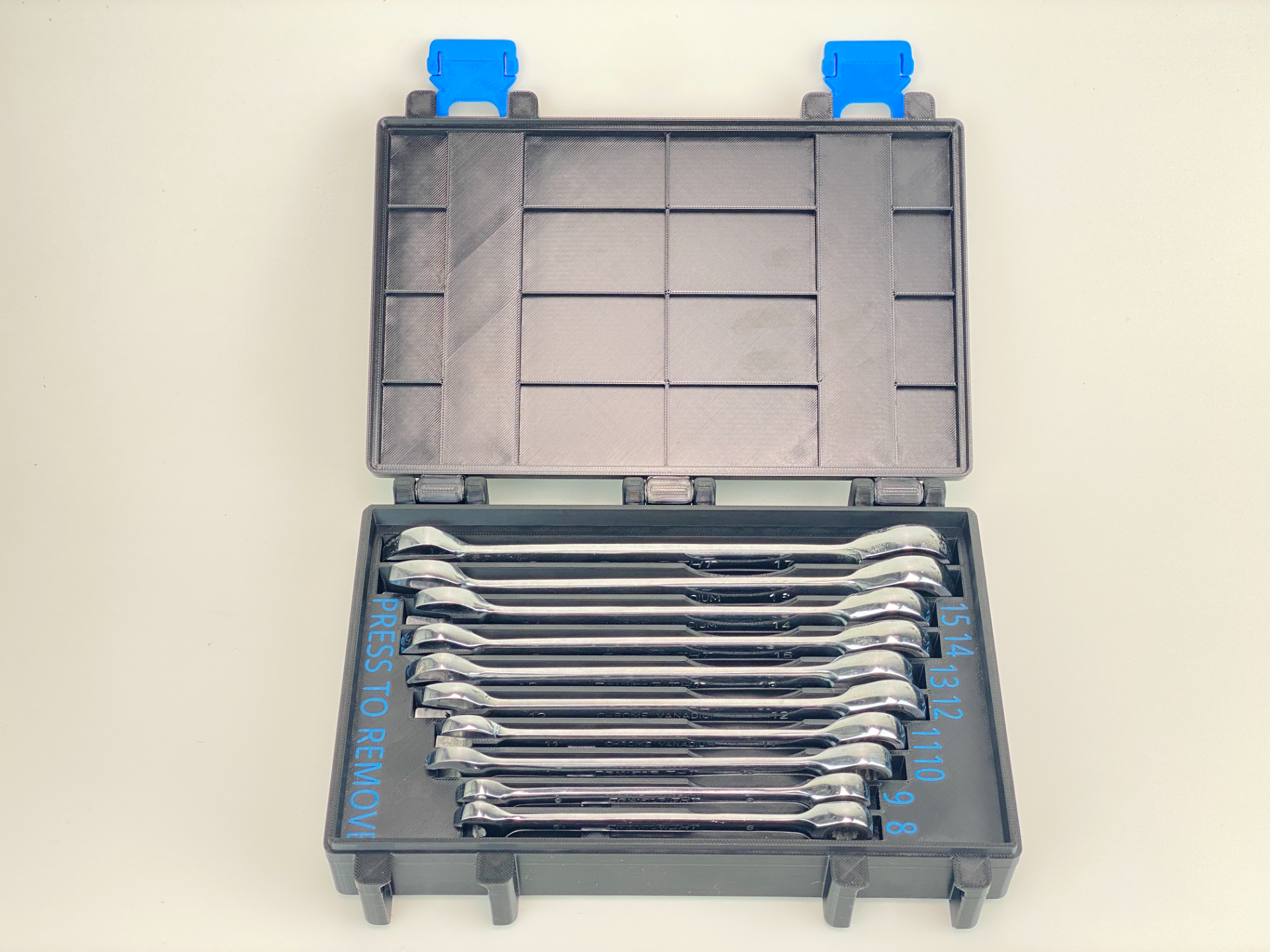 8-17mm Ratchet Spanner Case Wrench Organizer