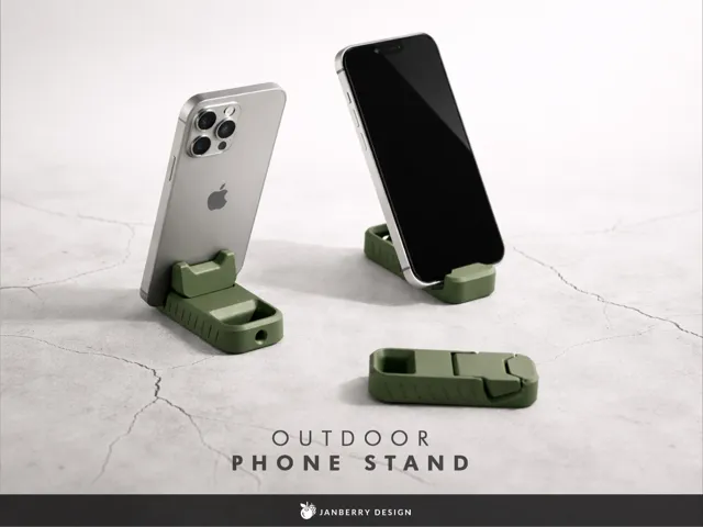 Outdoor Phone Stand - Compact and Durable