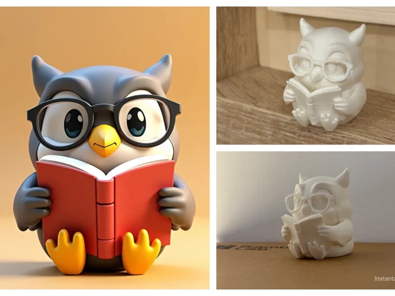 reading owl figure