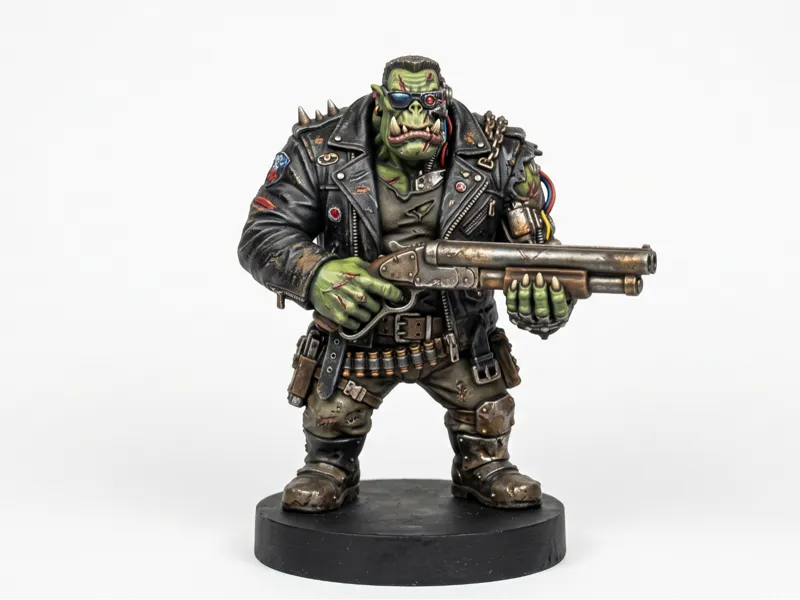 Ork with Shotgun - Terminator Style
