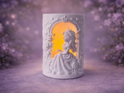 Enchanted Princess Window Tealight Holder