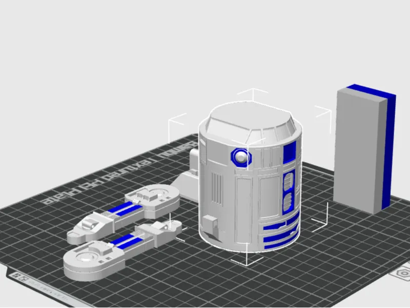 R2D2 colored penholder (Allot of waste)