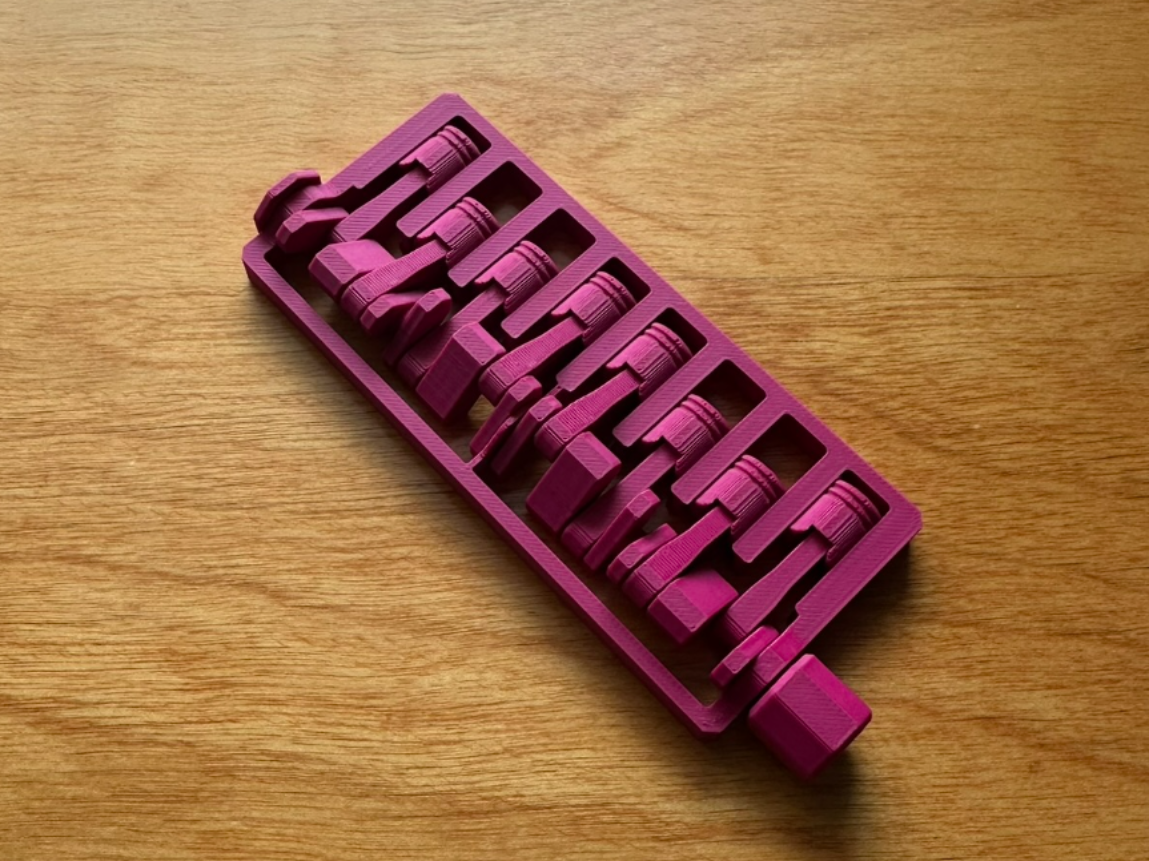Print-In-Place Inline (i8) Engine Fidget