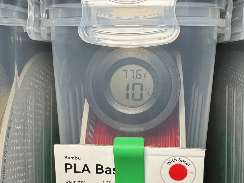 Cereal Container Hygrometer Lid Mount
