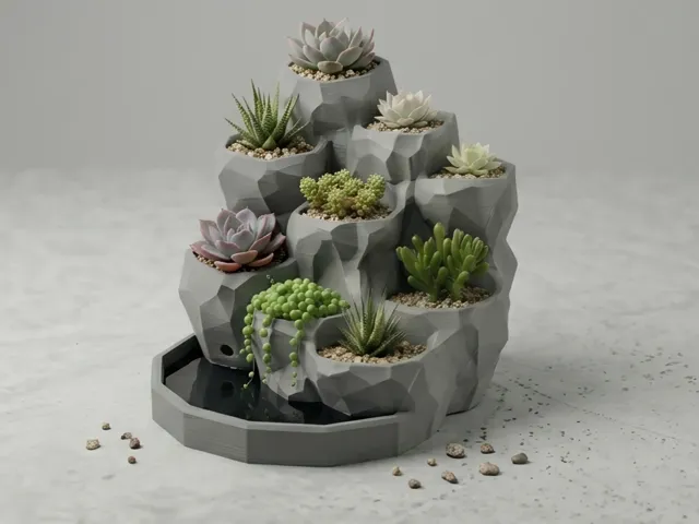 Succulent pot - planter - with drainage