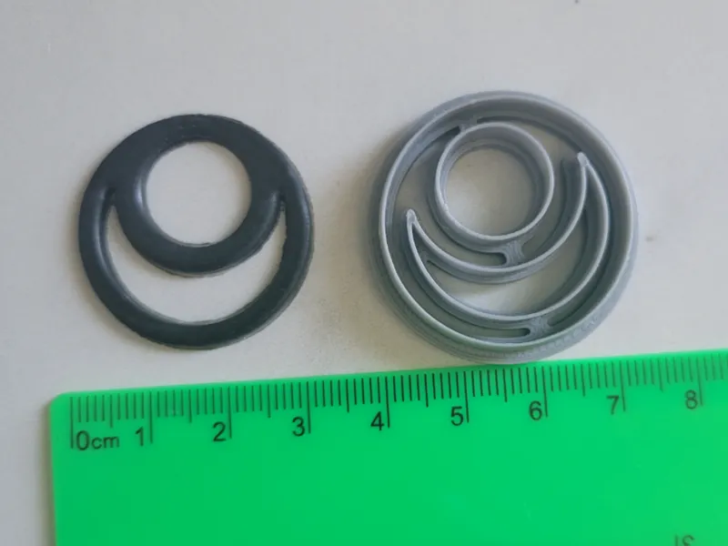 Double Circle Clay Earring Moon Pendant Cutter