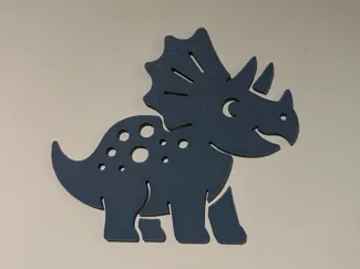 Kids Triceratops Dino Wall Art Print