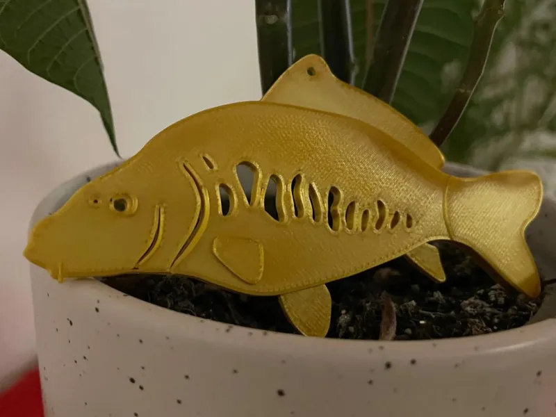 Carp Christmas ornament