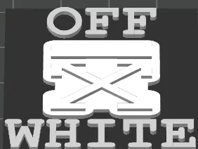 OFF WHITE KEYCHAIN