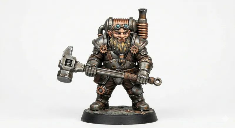 Thorum Sparkhammer – Steampunk Dwarf Artificer