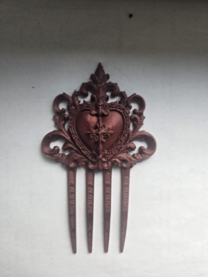 Victorian Heart Hair Comb - 1