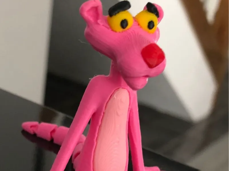 Flexi Pink Panther Figure (Minimal Supports)