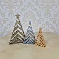 Set de 4 sapins de Noël géométriques — photo 2
