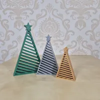Set de 4 sapins de Noël géométriques — photo 5