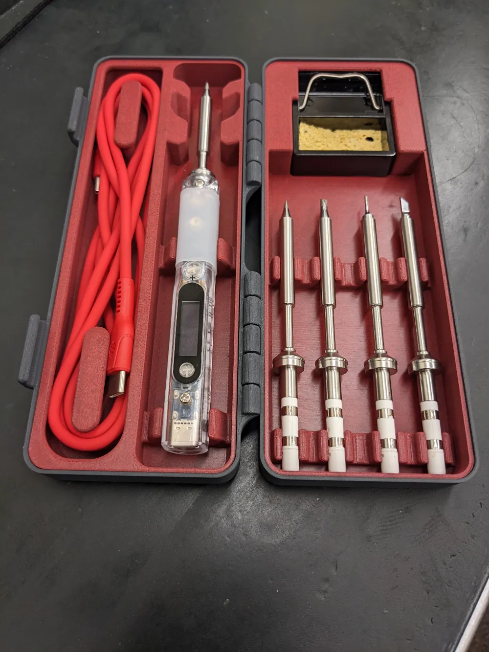 Pinecil Soldering Iron Case with Storage Shared by Liammm MakerWorld