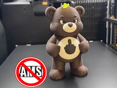 Middle Finger Grumpy Bear - NoAMS