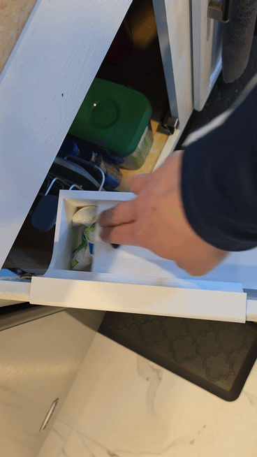 Dishwasher Pod Box - Cabinet Door Mounted