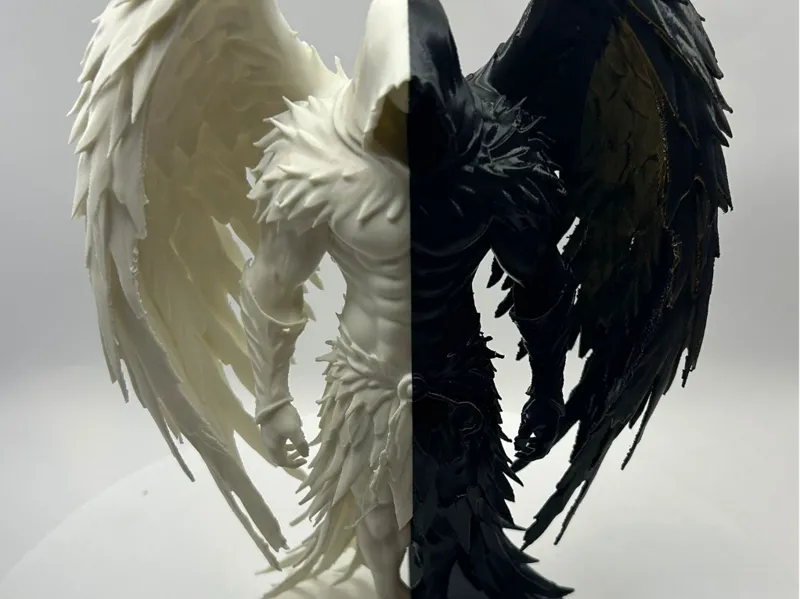 Duality Angel & Demon - Split soul Statue