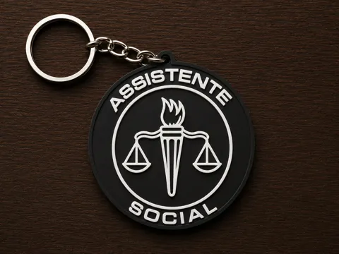 Llavero: Chaveiro Assistente Social - Acessório Profissi... — referencia de MakerWorld