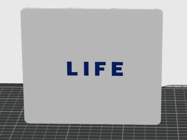 Game of LIFE game piece container cover.